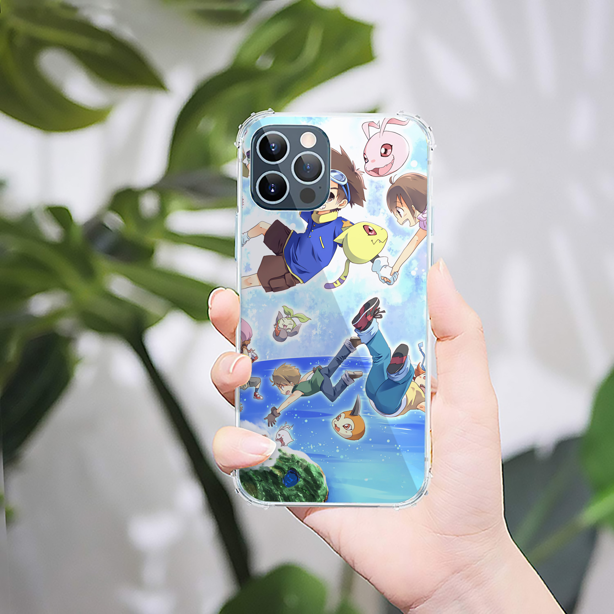 （画像用） Digimon デジタルモンスター/デジモン 【iPhone 12シリーズ対応】透明スマホケース（クリアソフトケース）
